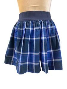 Hollister Girls Plaid Mini Skirt L14 School Girl Wide Elastic Waist - Picture 1 of 4