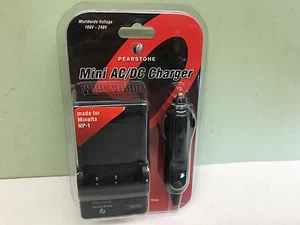 New AC and DC Car Charger for Konica Minolta NP-1 NP1 DiMAGE X1  - Picture 1 of 2