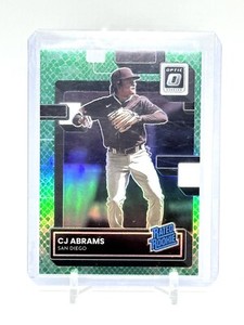 2022 Donruss Optic CJ ABRAMS GREEN DRAGON PRIZM /99 Rated Rookie RC  #109