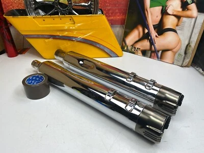 Silenciadores CVO genuinos Harley Davidson 17-26 Touring puntas cromadas ahumadas OEM Foto 1 de 4