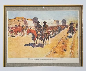 The Santa Fe Trade 1889, Vintage Frederic Remington Western Calendar Print - Picture 1 of 5