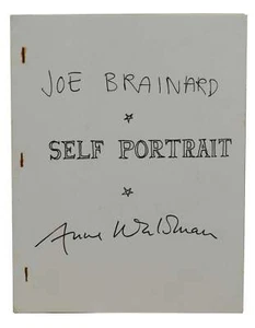 Self Portrait JOE BRAINARD & ANNE WALDMAN First edition 1st 1972 New York School - Picture 1 of 2