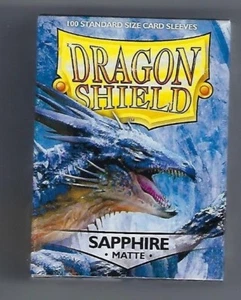 Dragon Shield Matte Sapphire (100) Shield Sleeves Free Shipping - Picture 1 of 1