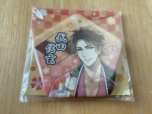 Ikemen Sengoku Takeda Shingen Can Badge Pentagon Shaped Flowers - Picture 1 of 1