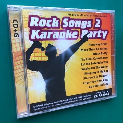 ROCK SONGS 2 KARAOKE PARTY CD Runaway Train Final Countdown Mr. Big B. Al SEALED - Image 1 of 4