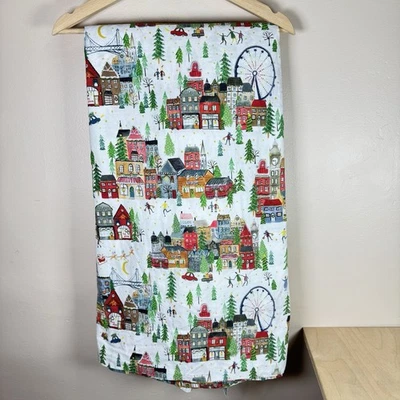 Sábana Doble Pottery Barn Christmas in the City XL Solo 100% Algodón Orgánico Foto 1 de 4