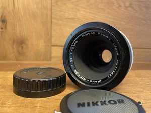 *Rare Almost Mint* Nikon Micro Nikkor 5.5cm 55mm F/3.5 Macro 1:1 Preset Lens 2nd - Picture 1 of 19