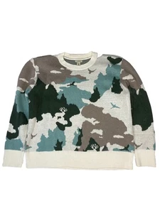 Suéter LL Bean para mujer mediano algodón cachemir cuello redondo jacquard - Imagen 1 de 4