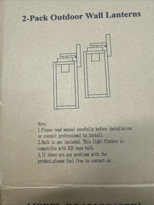 Lámparas de pared para exteriores, linternas impermeables exteriores. Foto 1 de 2