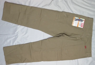 WRANGLER bronceado JEAN 33X30 PETO CARPINTERO 1094LXWC33K LONA ALGODÓN ELÁSTICO NUEVO Foto 1 de 4