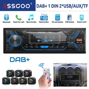 Autoradio mit DAB+ Bluetooth Freisprech 7 Farben 1 DIN MP3 Player USB SD Aux FM - Bild 1 von 13