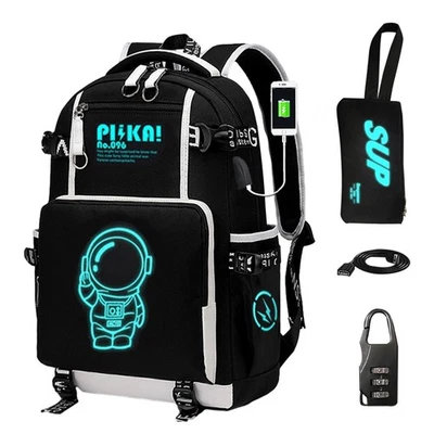 Mochila de Viaje para Niño Anime Patrón Luminoso Viaje Laptop-Zapato Ajustable... Foto 1 de 4