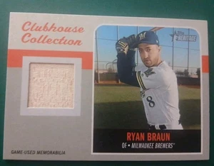 RYAN BRAUN 2019 TOPPS HERITAGE CLUBHOUSE COLLECTION BAT RELIC #CCR-RB (JB) - Picture 1 of 2
