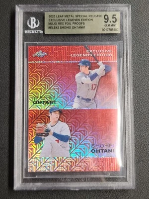 2023 Leaf Metal Shohei Ohtani Legends Edition Mojo Red Foil One Of One 1/1 - Image 1 of 4