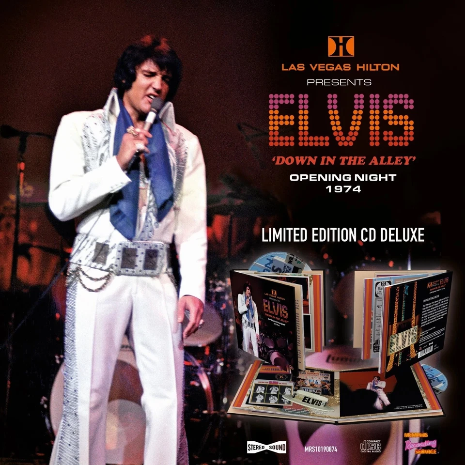 Elvis Presley Las Vegas - 'Down in the Alley' Opening Night 1974 (CD) with Book - Bild 1 von 1