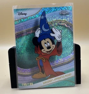 2025 Topps cromo Disney Sorcerers Apprentice Mickey #190 refractor acuático 190/199 - Imagen 1 de 2