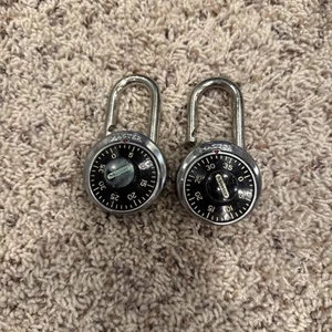 (2) Vintage MASTER Combination Lock Padlock With Combo Security Safety USA - Picture 1 of 11