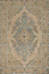 Overdyed Exquisiter Medaillon Teppich 7x10 Handarbeit mit Elegantem Traditionellem Design - Bild 1 von 15