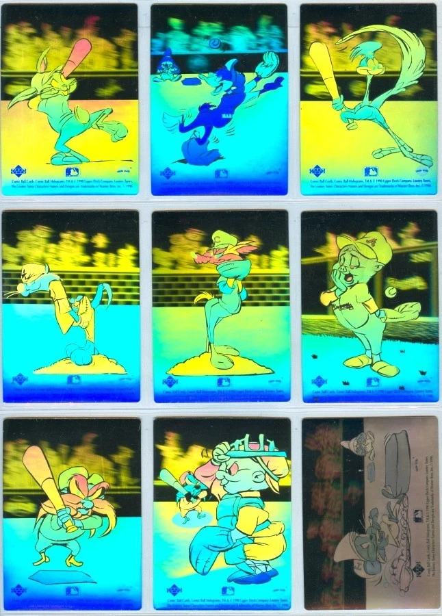 Comic Ball Series 1: Complete Hologram Set (9) 1990 Upper Deck - Image 1 of 1
