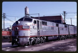 Diapositiva originale - CB&Q Burlington 9935-B E7A Denver CO 6-29-69 - Foto 1 di 1