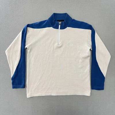 Suéter Icebreaker Mediano Para Hombre 1/2 Pullover Deportivo 320 Lana Merino Azul Crema Foto 1 de 4