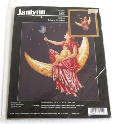 NUEVO/De colección. Janlynn Moon Maiden 1996 kit punto de cruz 105-20 madre e hijo Foto 1 de 4