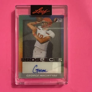 2024 Leaf Pro Set Metal George Macintyre Prospects Auto Lenticular Sealed Rookie - Picture 1 of 2