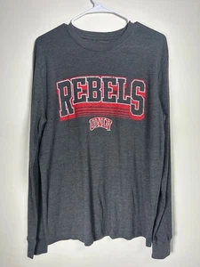 UNLV Rebels Shirt Herren Medium (38/40) grau NCAA Graphic Tee Langarm - Neu mit Etikett - Bild 1 von 7