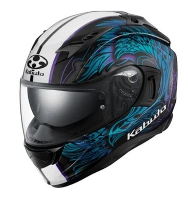 OGK Kabuto (OGK Kabuto) Bike Helmet Full Face KAMUI3 Eterno (Eterno) Black Blue - Image 1 of 4