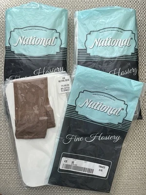 Medias National Fine hasta la rodilla 18 Pr beige neutro NB A36 NOS 186435 Foto 1 de 4