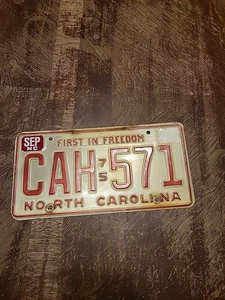 1975 North Carolina NC License Plate # CAH-571 - Picture 1 of 2