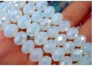 70PCS, 6 X 8 mm Faceted Man-Made Moonstone Gemstone Abacus Loose Beads - Picture 1 of 3