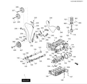 GENUINE BRAND NEW GUIDE,TIMING CHAIN SUITS HOLDEN CAPTIVA 2011-2011 2.4L PETROL - Picture 1 of 2