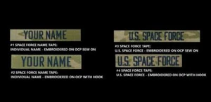 TOPPA TARGHETTA NOME PERSONALIZZATA RICAMATA FORZE SPAZIALI USA FORZE ARMATE PIN UP REGALO WOW - Foto 1 di 10