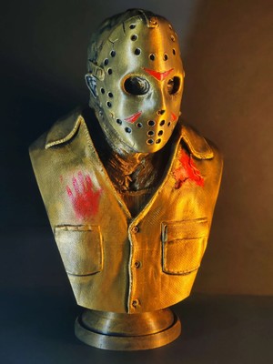 Jason Statue Friday the 13th Fan Art  Metalli...