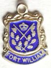 Fort William Scotland vintage srebrny emaliowany charm podróżny    