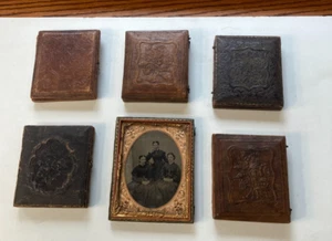 6 Antique Daguerreotypes: One 1/4 plate & five 1/6 plates William Shew, Boston - Imagen 1 de 24