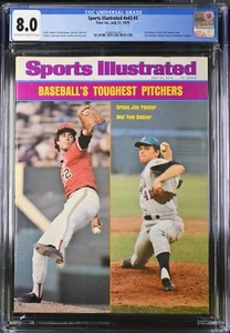 NEWSSTAND! Sports Illustrated July 21 1975 Jim Palmer/Tom Seaver CGC 8.0 POP 1/1 - Picture 1 of 2