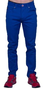 Men's Slim Fit Jeans Skinny Stretch Pants Chino Style DENIM Shaping Slacks - Picture 1 of 82