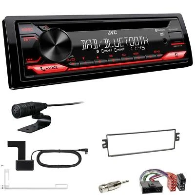 JVC KD-DB622BT DAB inkl Antenne Bluetooth USB Einbauset für KIA Carens 2000-2002 - Bild 1 von 4