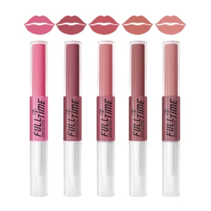 W7 Full Time Lips Stay On Lip Colour High Shine Lip Sealer Duo-ended Lip gloss - Picture 1 of 8