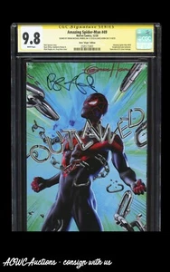 Amazing Spider-Man #49 (Virgin) Signed by Greg Horn & Michael Bendis CGC 9.8 - Picture 1 of 4