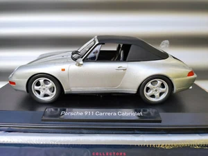 1:18 NOREV PORSCHE 911 993 Carrera Cabrio silber NEU NEW - Bild 1 von 6