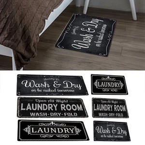 Large Door Mats Laundry Rugs Non Slip Washable Rugs Kitchen Runner Floor Mat - Picture 1 of 16
