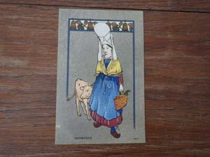 1x CPA Postcard ILLUSTRATEUR Costumes Ed. Gerin NORMANDIE vers 1910 - Picture 1 of 2