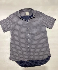 Billy Reid 100% Cotton Geometric Pattern Standard Button Down Shirt – Size L - Picture 1 of 8