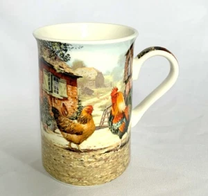 Cockerel and Hen Fine China Can Shape Mug - Imagen 1 de 1