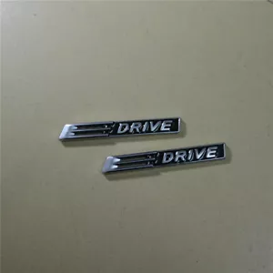 2PCS Matte EDRIVE Metal Badge Sticker Decal Emblem Car Engine Motors Performance - Picture 1 of 6