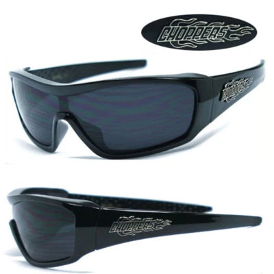 Gafas de sol + bolsa UV400 motociclista motociclista 1 pieza - negras C40 Foto 1 de 2