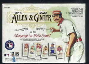 2020 Topps Allen & Ginter Blaster Box Factory Sealed Bo Bichette Luis Robert RC? - Picture 1 of 2